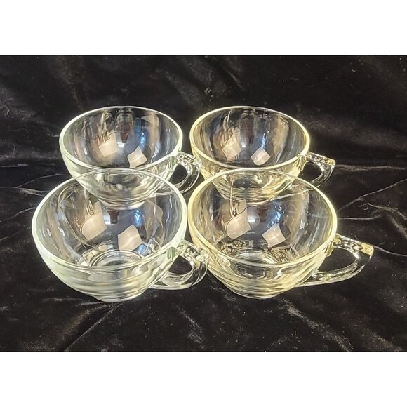 Vintage Colonial Glass Punch Cups, set of 4 - Picture 6 of 8